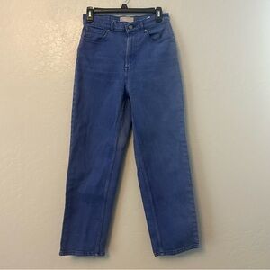 Everlane the way-high jean organic cotton in blue color size 28 regular